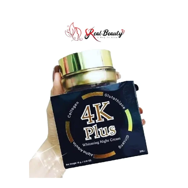 4K Plus Whitening Night Cream 15g - Image 3