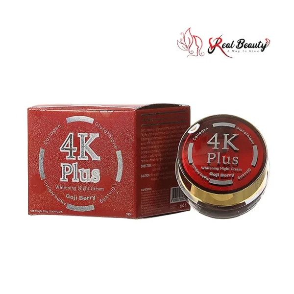 4k Plus Whitening Night Cream Goji Berry (red) 20g