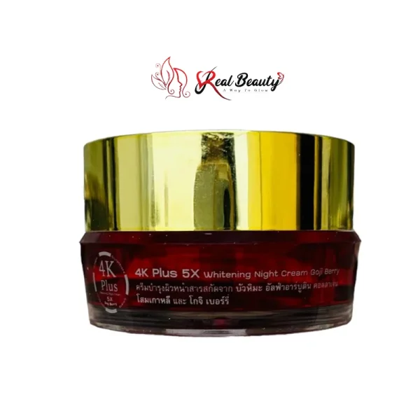 4k Plus Whitening Night Cream Goji Berry (red) 20g - Image 2