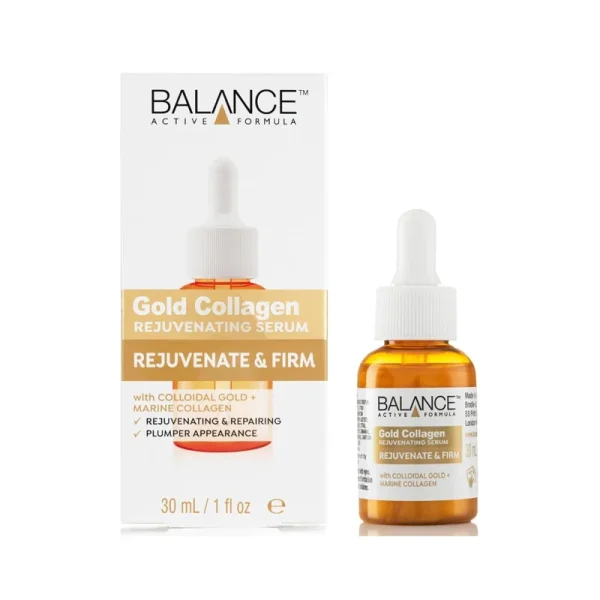 BALANCE ACTIVE FORMULA Gold + Marine Collagen Rejuvenating Serum 30ml