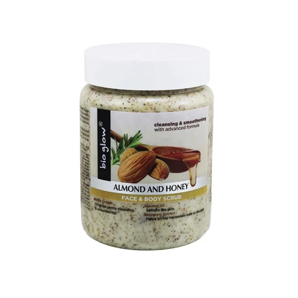 Bio Glow Almond & Honey Face & Body Scrub 500mlm