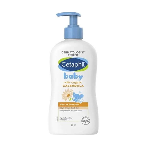 Cetaphil Baby With Calendula Wash & Shampoo 400ml