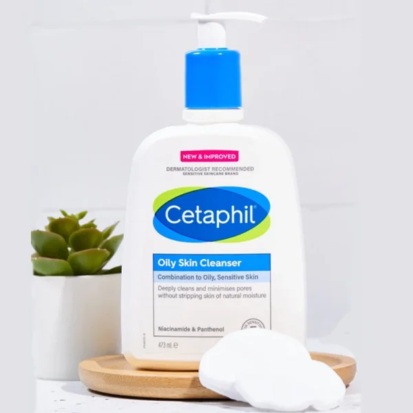 Cetaphil Daily Facial Cleanser Combination to Oily,Sensitive Skin 473ml