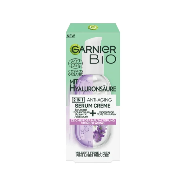 Garnier Organic Hyaluronic Acid 2In1 Anti-Aging Serum Cream