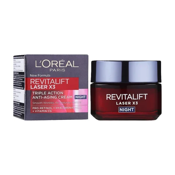 Loreal Paris Revitalift Laser x 3 Anti Age Night Cream 50ml