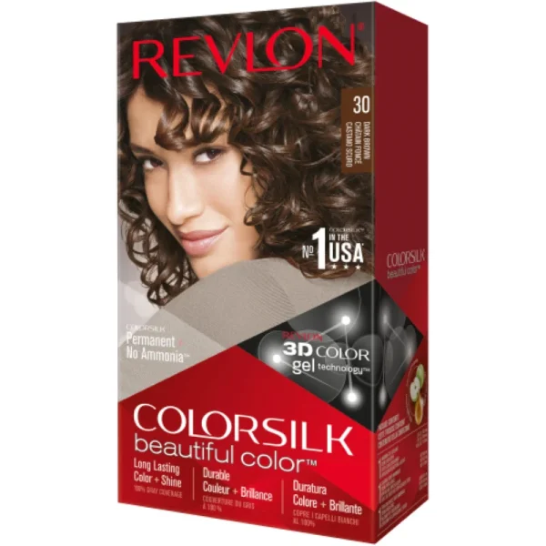 Revlon ColorSilk Permanent Color, Dark Brown 30