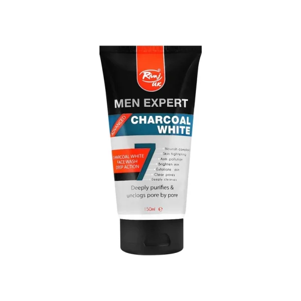 Rivaj uk Men Expert Charcoal White Face Wash 150ml