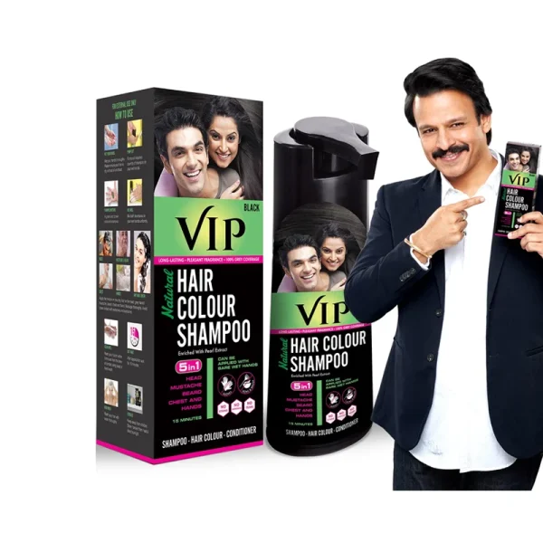VIP 3 in 1 Hair Color Shampoo 180 ml