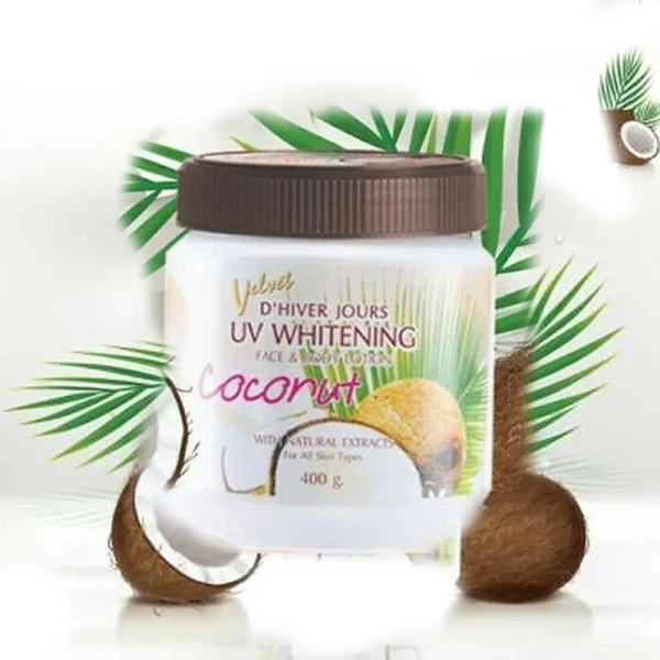 Velvet UV Whitening Coconut Face And Body Lotion 400g