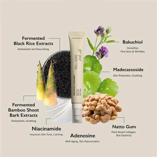 HARUHARU WONDER Black Rice Bakuchiol Eye Cream 20ml - Image 2