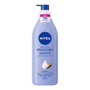 Nivea Irresistibly Body Lotion With Smooth Deep Moisture Serum Shea Butter For Dry Skin 400 ml